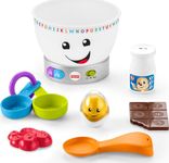 Fisher-Price Laugh & Learn Baby Learning Toy Magic Color Mixing Bowl with Pretend Food Music & Lights for Ages 6+ Months, GJW20