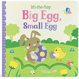 Big Egg, Small Egg - Lift-a-Flap Board Book, Gifts for Easter Baskets or Stuffers Ages 1-4