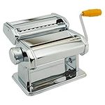 Professional Fresh Pasta Lasagne Spaghetti Tagliatelle Maker | Stainless Steel Construction | Includes Three Cutters | Handy Removable Handle | Easy To Clean | Dimensions: 15.5cm H x 20.5cm W x 20cm D