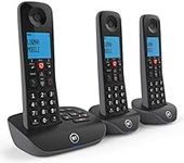 BT Essential Cordless Landline House Phone with Nuisance Call Blocker, Digital Answer Machine, Trio Handset Pack