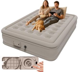 Luxchoice Matelas Gonflable électriques 2 Personnes Lit Gonflable Autogonflant avec Portable Pompe Anti-Usure et Anti-Bruit en Tissu de Qualité Supérieure pour Le Camping ou la Maison