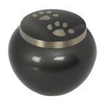 URNS UK Chertsey Black Cremation Ashes Pet Urn Range