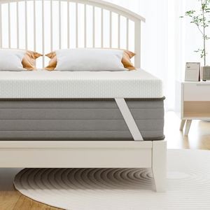 wowttrelax Gel Memory Foam Mattress Topper Double Bed, 3in Dual-Layer Extra Thick, Flexible Ventilated Design With Washable & Removable Knitting Cover, Back Pain Support (135x190x7cm)