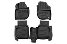 Fits 2016-2022 Honda HR-V Floor Mats Front & 2nd Row Seat Liner Set All Weather Full Set Liners (Black)