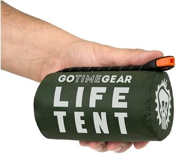 Go Time Gear Life Tent Emergency Survival Shelter - 2 Person Emergency Tent - Use As Survival Tent, Emergency Shelter, Tube Tent, Survival Tarp - Includes Survival Whistle & Paracord (Green)