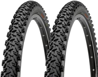 2 COPERTONI 26 X 2.10 (56-559) PNEUMATICI IN GOMMA NERI MOUNTAIN BIKE ADULTO BICI BICICLETTA MTB