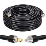 XRDS -RF SMA Cable 100FT, KMR400 SMA Male to SMA Female Cable Low-Loss SMA Extension Cable KMR400 Coax Cable for 3G 4G LTE, 5G Modems/Routers, Ham, ADS-B, SDR Equipment & GPS (Not for TV)