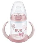 NUK Tritan Learner Sippy Cup, 5 ounce, Pink Hearts, 1 Pack