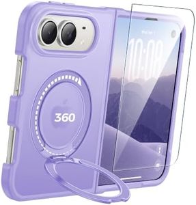 FNTCASE for iPhone Duo Case with 360 Spin Magnetic Stand Light Purple