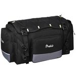 Pivalo 65Ltr Bike Tail Bag Lightweight Multi-Pocket Universal Storage with Mounting System YKK Zippers & Removable Strap Travel Saddle-Bag for Biker All Motorcycles and Bikes (Pack of 1, Black)