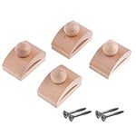 Classy Clamps Wooden Quilt Wall Hangers – 4 Small Clips (Light) and Screws for Wall Hangings - Tapestry Hangers/Quilt Hangers for wall hangings - Quilt Clips/Wall Clips for hanging/Quilt racks