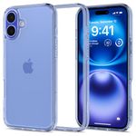 Spigen Ultra Hybrid Back Cover Case Compatible with iPhone 16 (TPU + Poly Carbonate | Sky Crystal)