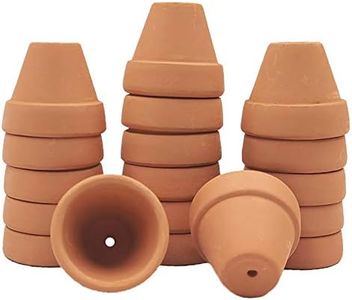 Yishang Mini Terracotta Pots with Drainage Holes - 1.2 inches Succulent Cactus Nursery Planter,Tiny Clay Nursery Pots for Indoor/Outdoor Mini Plant, DIY Crafts, Wedding Favors(18 Pack)