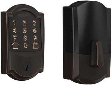 Schlage Encode Smart Wi-Fi Deadbolt with Camelot Trim in Aged Bronze