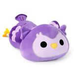 Onsoyours Cute Owl Plushie, Soft Stuffed Owl Squishy Plush Animal Toy Pillow for Kids (Owl Purple, 12")