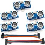 5pcs Ultrasonic Module HC-SR04 Distance Range Transducer Sensor With Dupont Connectors For Arduino - UMTMedia®