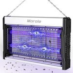 Morole Fly Zapper, Electric Bug Zapper USB-C Plug, Powerful Fly Killer Attracting Mosquito with UV Light, Mosquito Killer Insect Trap for Indoor Outdoor, Bug Catcher with Washable Tray, Hangable Chain