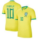 RJM Neymar 10 Football Team Home Jersey Tshirt 2024 (Kids,Boys,Men)(14-15Years) Multicolour