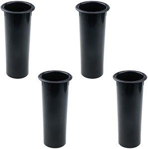 Pastlla 7"x3" Speaker Port Tubes Plastic ABS Speaker Cabinet Port Tube Subwoofer Bass Reflex Tube Bass Woofer Port Tubes Pack of 4