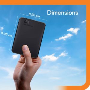 WD 2TB Elements Portable External Hard Drive – USB 3.0