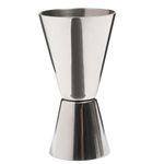 BarCraft Cocktail Jigger Dual Spirit Measure Cup, Stainless Steel, 25ml/50ml