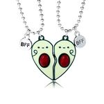 Best Friend Necklace, Bff Necklace for 2 Girls, Matching Friendship Necklace Gifts | 2 Pcs Funny Cute Avocado Pendant Necklaces, Best Friend Necklaces for 2 Kids Jewellery Birthday Christmas Gifts