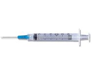 BD Emerald Syringe with Needle 3ml, Box of 100