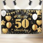 Happy 50th Birthday Banner 50th Pho