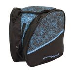 TRANSPACK Edge Junior Water-Resistant 33L Ski/Snowboard Boot Helmet Goggles & Gear Backpack Bag, Cyan Scratched Ice