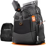 EVERKI Business 120 Laptop Backpack with Rain Cover, Large 18 Inch Professional Computer Travel Bag, Oversized Rugged Backpack for Men, Engineers, Business, Extra Security - Black