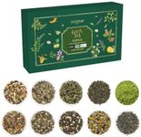 VAHDAM, Assorted Green Tea Loose Leaf Tea Sampler (10 Flavours, 50+ Servings) Exotic Green Tea Blends from Himalayas with 100% Natural Ingredients | Loose Tea Gift Set