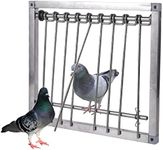 1PC Bird Cages Trap Stainless Steel Pigeon Trap Door Wire Bars Frame Entrance U-Trap for Pigeon Birds House Door (29 * 26 cm)