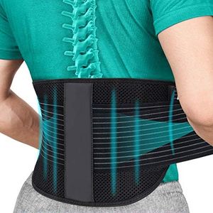 SYXUPAP Ceinture de Soutien du Dos - Soulagement des Maux de Dos, Sangles de Soutien Réglables avec Coussin Lombaire