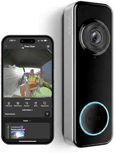 Wyze Battery Video Doorbell Wireless Camera, 1536x1536 HD+ with Color Night Vision, 2-Way Audio, 1:1 Head-to-Toe View, Person/Vehicle/Package Monitor, Wire-Free/Wired Option, 1 Minute Easy Setup