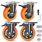 4 Inch Caster Wheels, Casters Set o