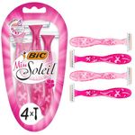 Bic Miss Soleil Disposable Women's Razors, 4 Count, Pack of 4