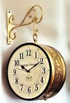 Vintage Clock Handcrafted Double Side Clock / 6 Inch/Brass Finish/VC-65090