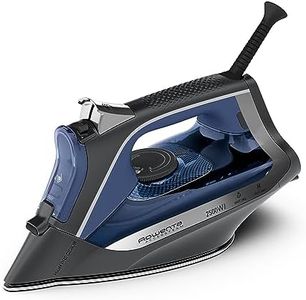 Rowenta Acessteam Dampfbügeleisen, 2500 W, 140 g/min Dampfstoß und 40 g/min Dauerdampf, Microsteam 300-Bügelsohle, Präzisionsbügelspitze, Kalkschutzsystem, Tropfschutz, blau/schwarz, DW4301