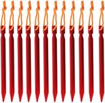 12 Pieces Tent Stakes Pegs Nails, A