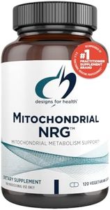 Designs for Health Mitochondrial NRG - Support Cellular Vitality + Metabolism - Mitochondria Energy Supplement with Alpha Lipoic Acid, Trans Resveratrol + Curcumin Powder (120 Vegan Capsules)