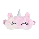 TENDYCOCO Unicorn Sleep Mask Plush Blindfold Cartoon Animal Sleeping Eye Patch Soft for Girls