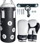 CROSSJAB Kids Punch Bag with Punching Gloves and Chain Unfilled Boxing Set Kids Punching Bag- Boxing Bag for Children kid’s boxing MMA Muay Thai Karate Workout