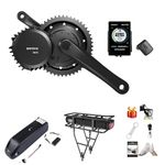 BAFANG BBSHD 52V 1000W Mid Motor : BBS03 Electric Bike Mid Drive Conversion Kit with P860C Display & 46T Chainring, for 68mm Bottom Bracket Mountain Road Commuter Snow Beach Bike (Without Battery)