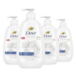 Dove Advanced Care Deep Moisture Hand Wash for soft, smooth skin nourishes skin 10 layers deep, 355mL (Pack of 4)