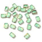 EmbroideryMaterial Sew on Crystal Glass Stones/Rhinestones/Gemstones/for Craft, Embroidery Work, Jewellery Making, Wedding Dress Embellishments (Rectangle Shape, 10X14MM, 25 Pieces)