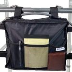 KosmoCare Detachable Walker Bag - Hands Free Storage - Senior Walker Accessory - Fits Most Wide and Narrow Styles - Black