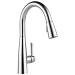 Delta Faucet Essa Pull Down Kitchen Faucet Chrome with Pull Down Sprayer, Kitchen Sink Faucet for Kitchen Sink with Magnetic Docking Spray Head, Chrome 9113-DST