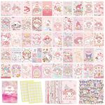 ArtBiz 160PCS Anime Wall Collage Kit Aesthetic Pictures, Pink Anime Photo Collection for Teen Girls Room Decor, Manga Posters Wall Prints Kit, Cute Posters for Room Bedroom Aesthetic