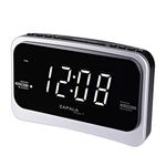 ZAPALA expert Wake-Up Alarm Clock with FM Radio for Bedside or Kitchen, Dual Alarm, Sleep & Snooze Function, FM Radio with 10 Preset Station, USB Port for Smart Phones and Tablets Charging