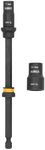 DEWALT FLEXTORQ Socket and Socket Extension, 4 in 1, 7mm & 8mm Socket, 10mm & 13mm Socket, with 6 inch Extension, Double Ended Nut Driver (DWADENDEXT-2MM)